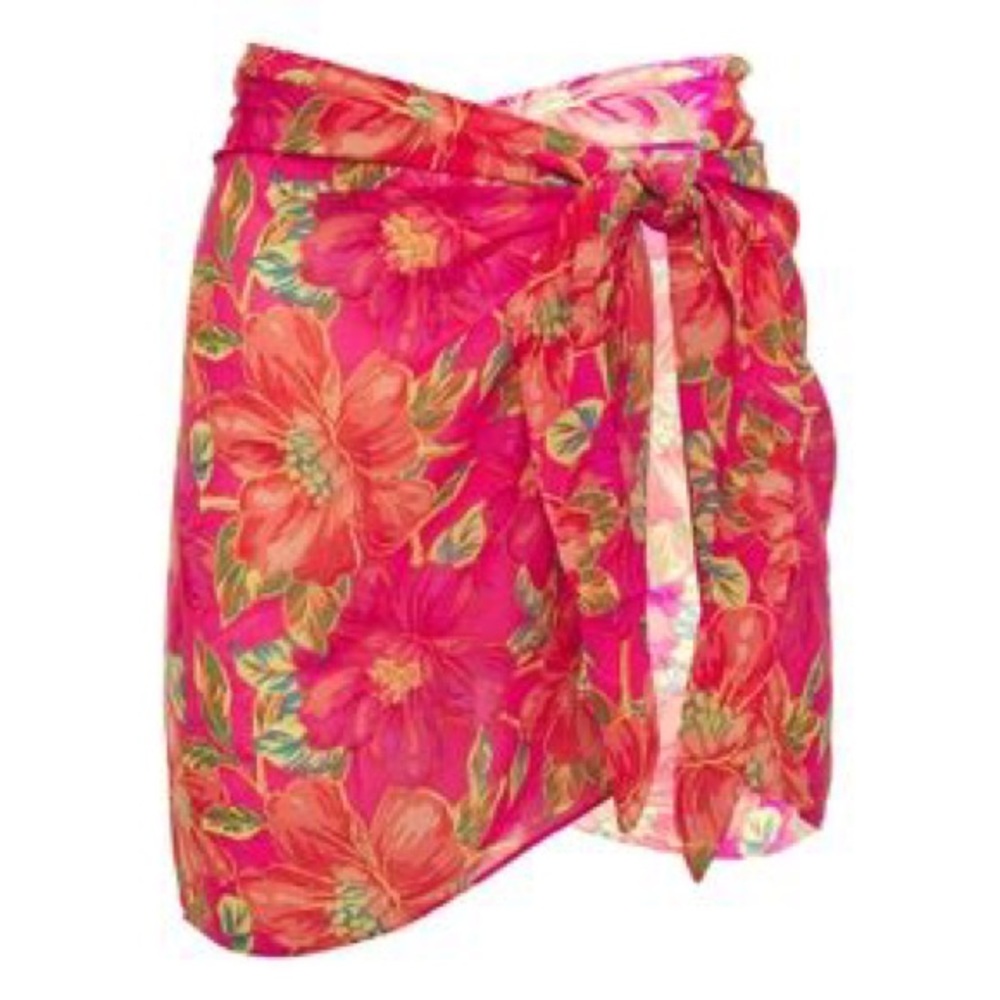 Beach Riot Melanie Sarong in Miami Peony, NWT